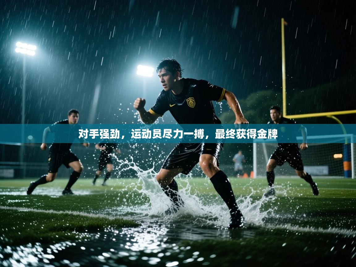 对手强劲，运动员尽力一搏，最终获得金牌